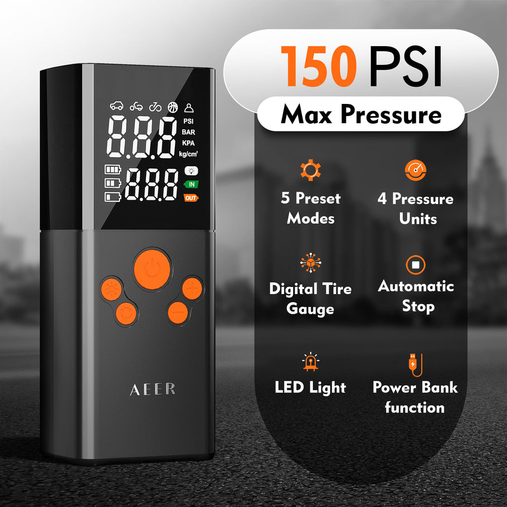 AEER held in hand to show size and portability for convenient travel and storage