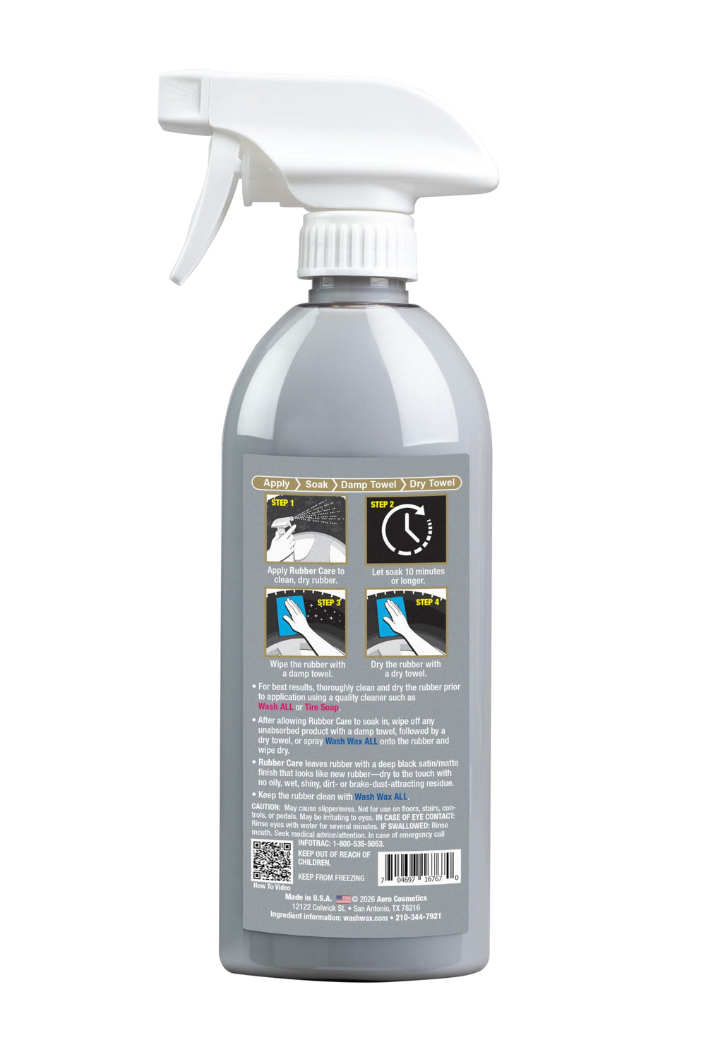 Aero Cosmetics label close-up showing ceramic formula and safe-use benefit