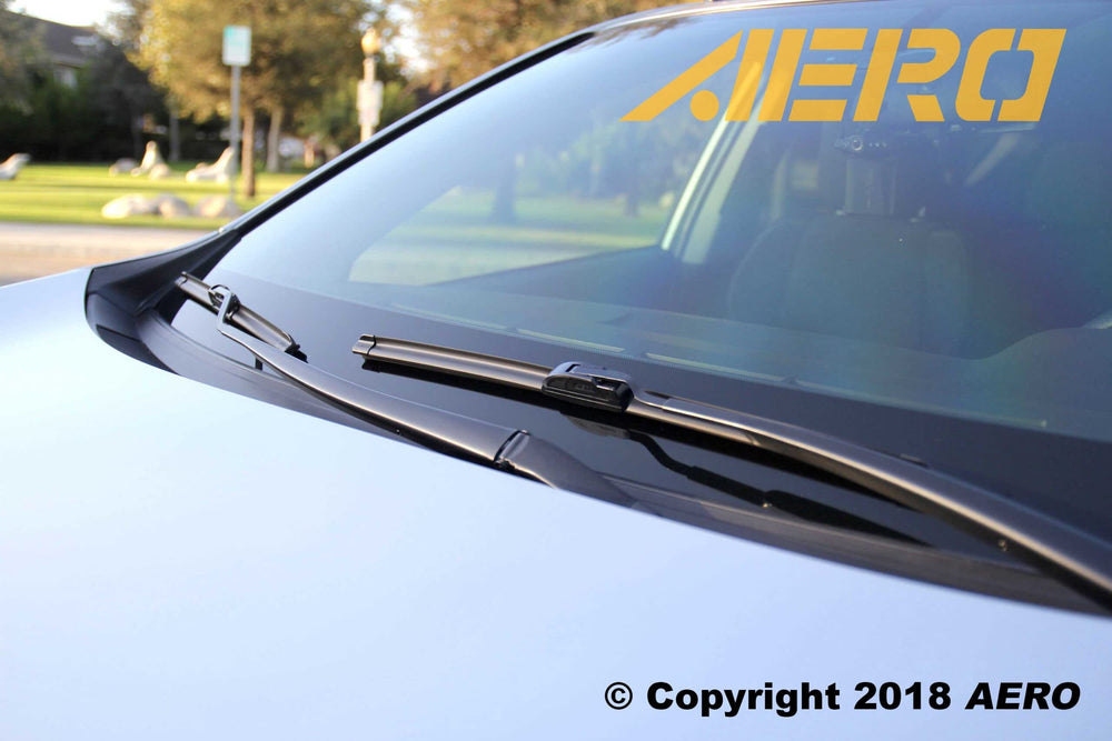 AERO label close-up emphasizing one-year warranty and quality
