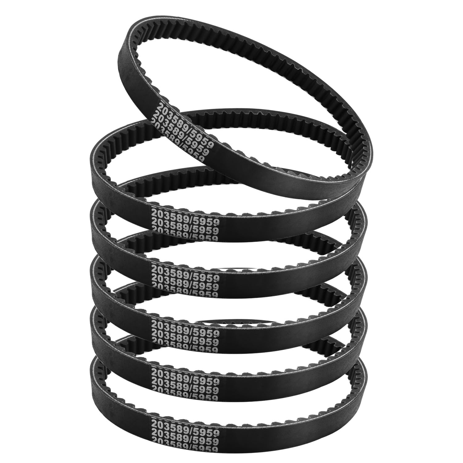 AFEISOL front pack of six drive belts showing kit benefits