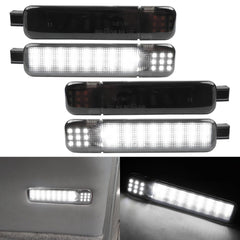 AFEISOL front view of door light assembly showing clean fit and improved visibility