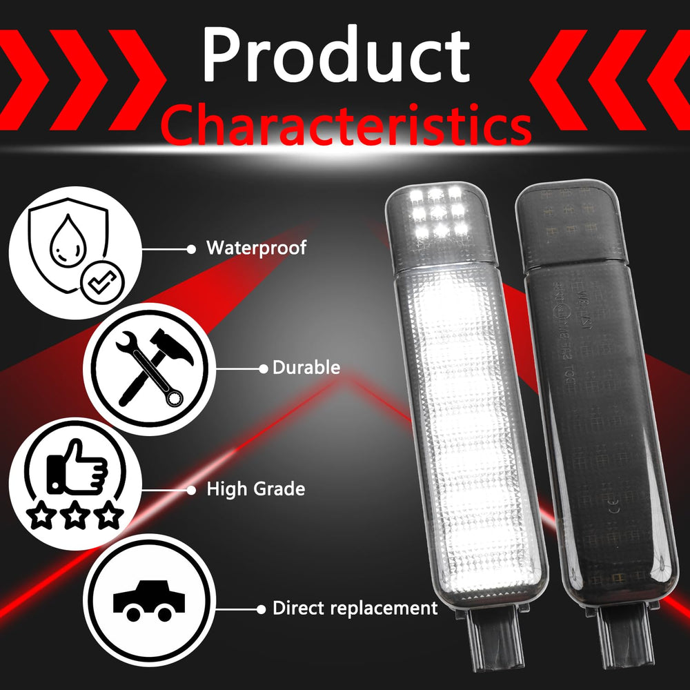 AFEISOL installed on a vehicle front door panel improving night-time safety