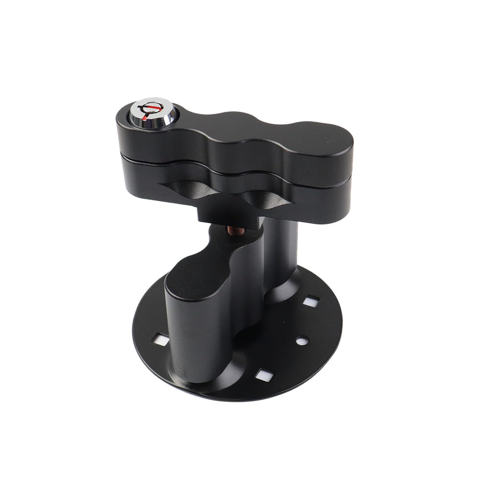 AFEISOL front view of RX-LOX-PM mount showing lock and base, security benefit