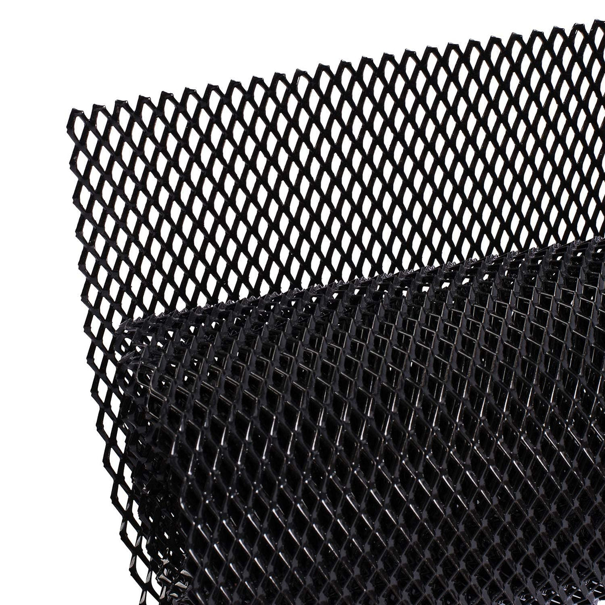 AggAuto front view of 47x16 grill mesh showing full panel and finish benefit