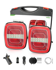 Agrieyes front-facing taillight kit showing full housing and lens for clear visibility