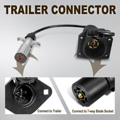 Agrieyes 7-way socket with spring-loaded dust covers protecting terminals