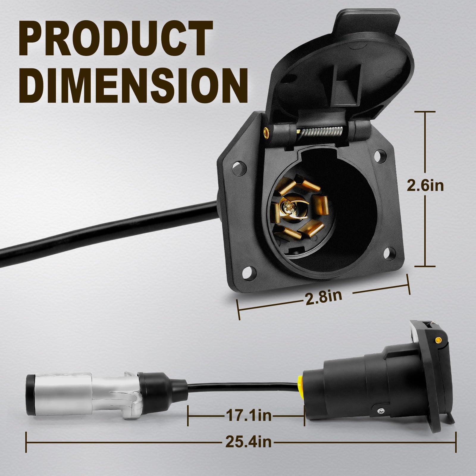 Agrieyes adapter connected between vehicle and trailer ensuring reliable lighting