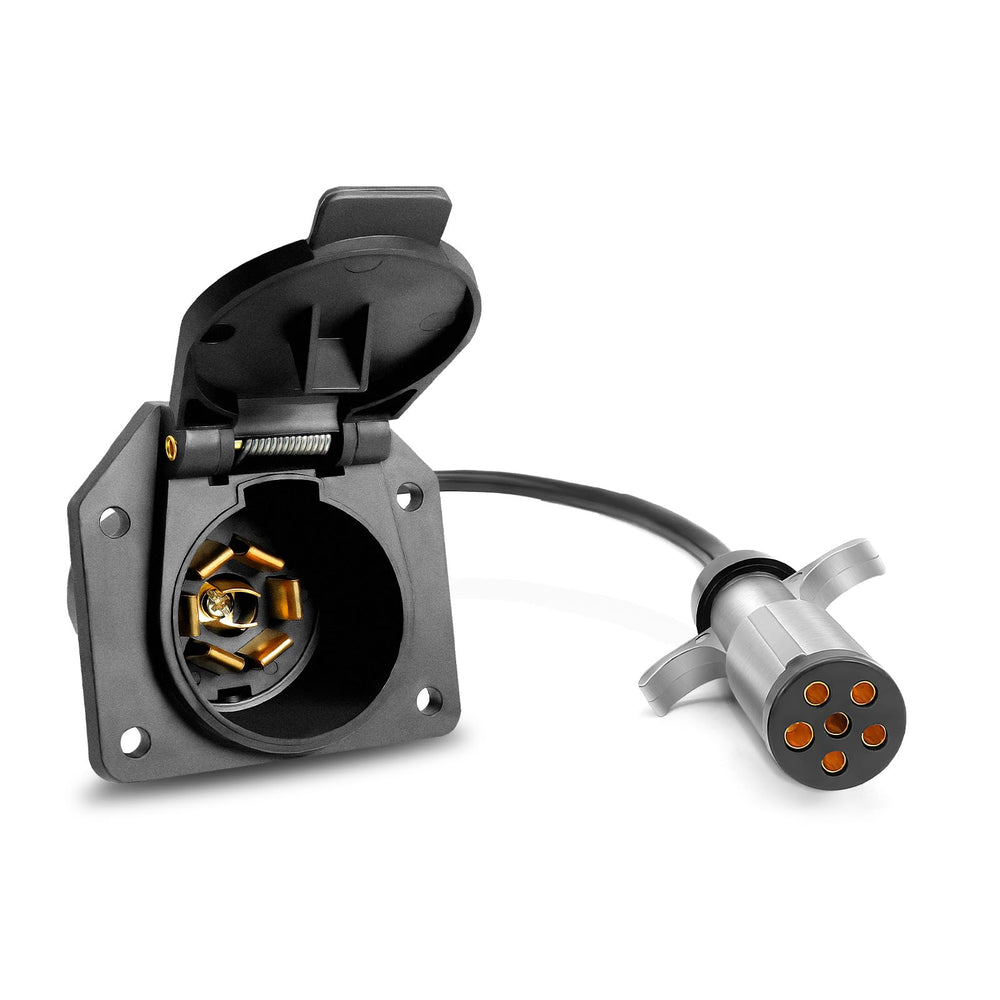 Agrieyes TM8030 front view showing adapter and secure connection benefit