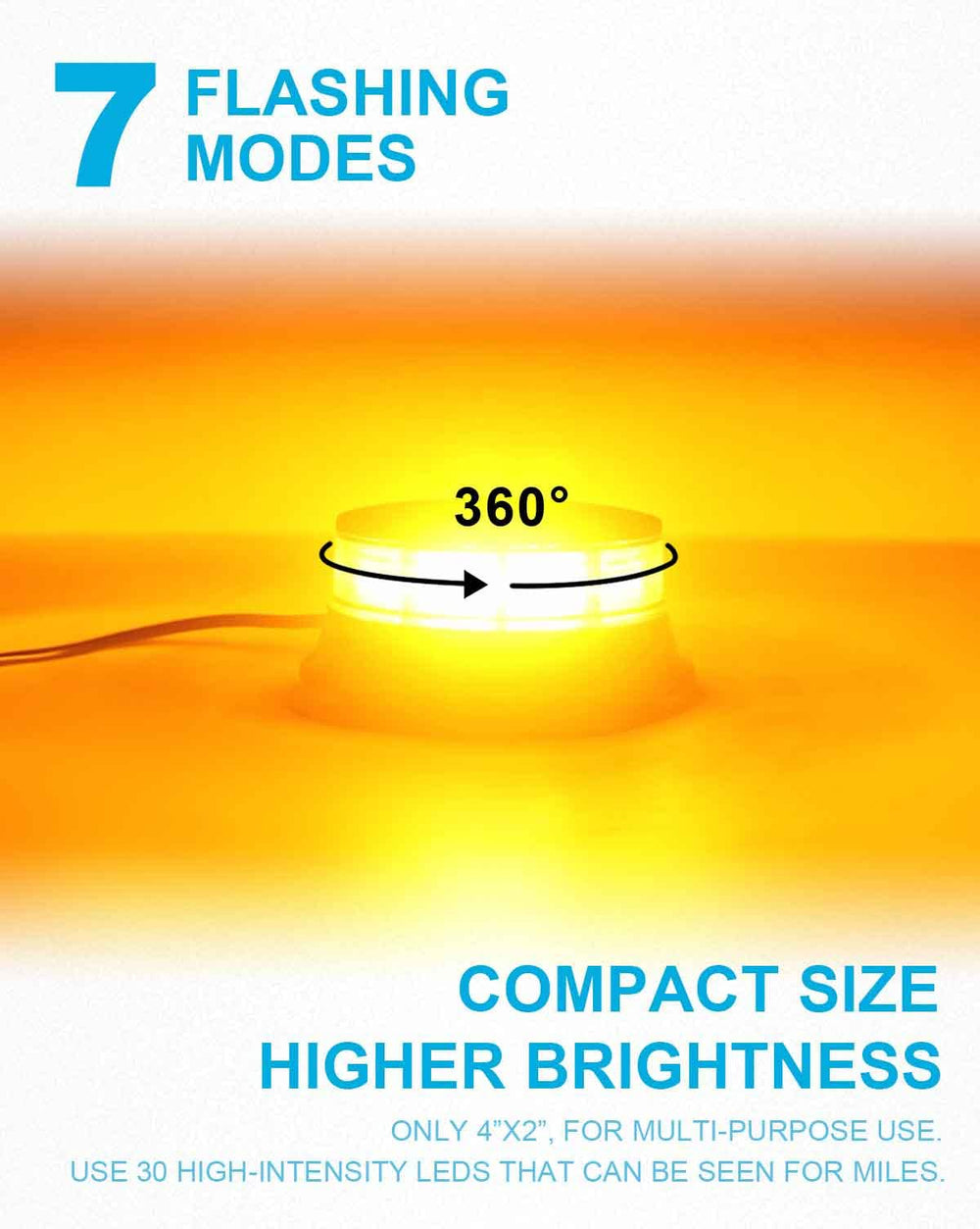 Agrieyes W16S top angle revealing 30 LEDs for maximum visibility