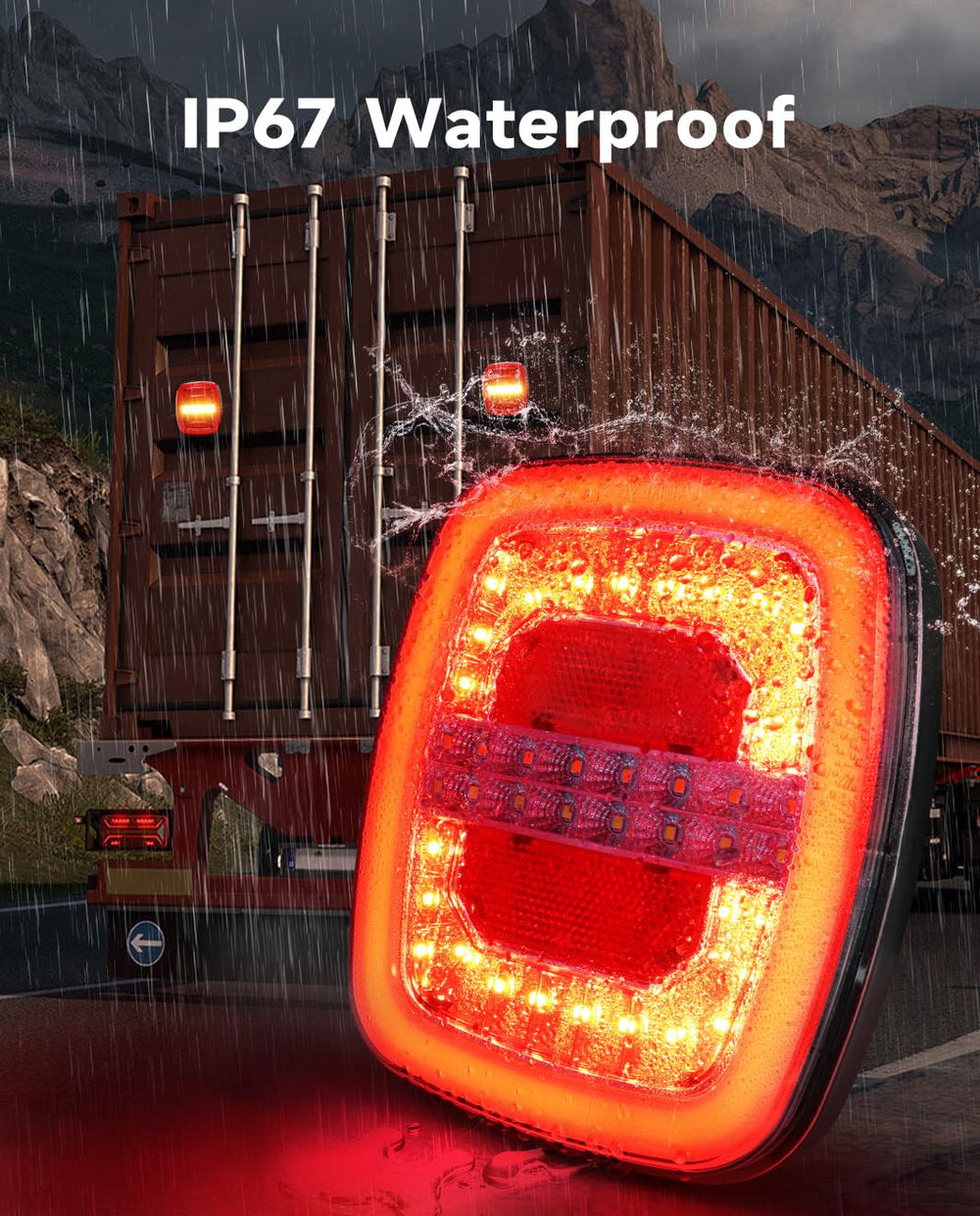 Agrieyes submerged in water test demonstrating IP67 waterproof protection