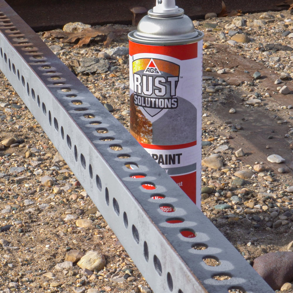 AGS RUST SOLUTIONS close-up of cured texture demonstrating strong adhesion and rust sealing