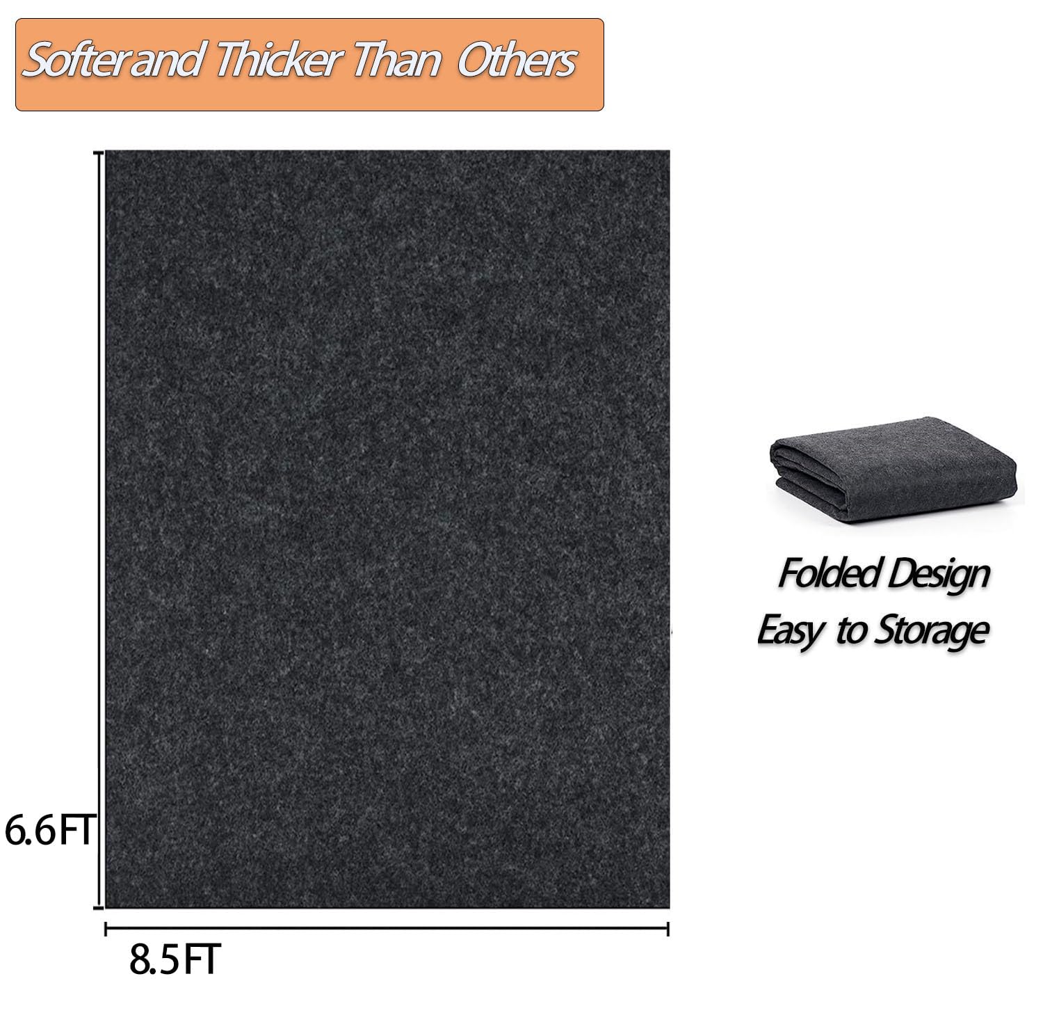 Ahpuhtan closeup felt texture absorbing drops for cleaner garage floors