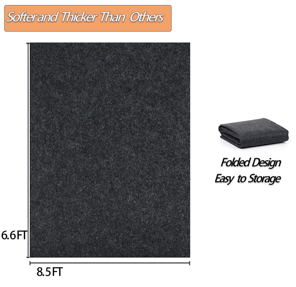 Ahpuhtan closeup felt texture absorbing drops for cleaner garage floors