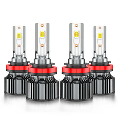 AHXLRLS front kit packaging showing bulbs and connectors for quick fit