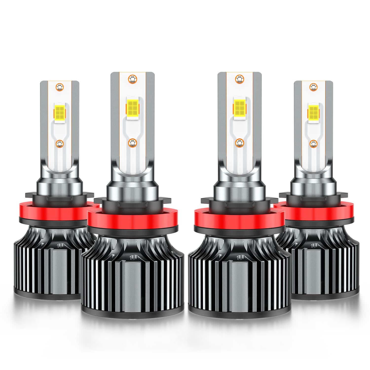 AHXLRLS front view of packaged 4-pack showing fit for Nissan Rogue and easy swap