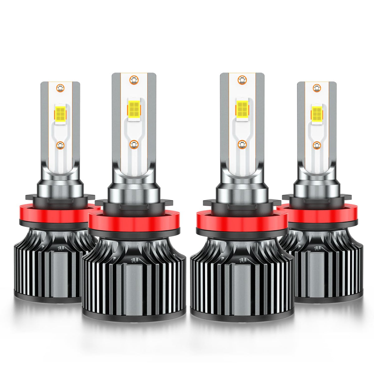 AHXLRLS front view of packaged 4-pack showing fit for Nissan Rogue and easy swap