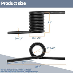 AIB2C springs installed on a trailer ramp demonstrating smoother lifting action
