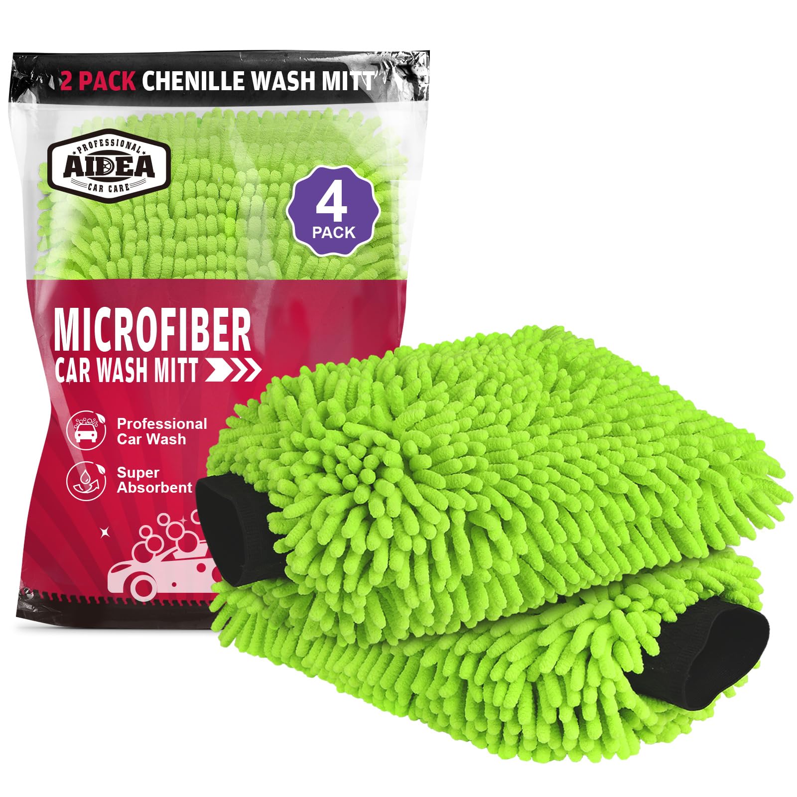 AIDEA front packaging showing green mitts and benefits