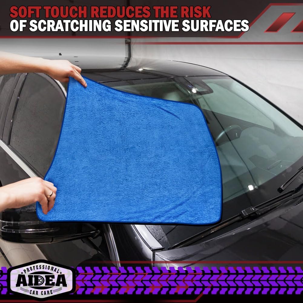 AIDEA towels in garage lifestyle scene for convenient car care