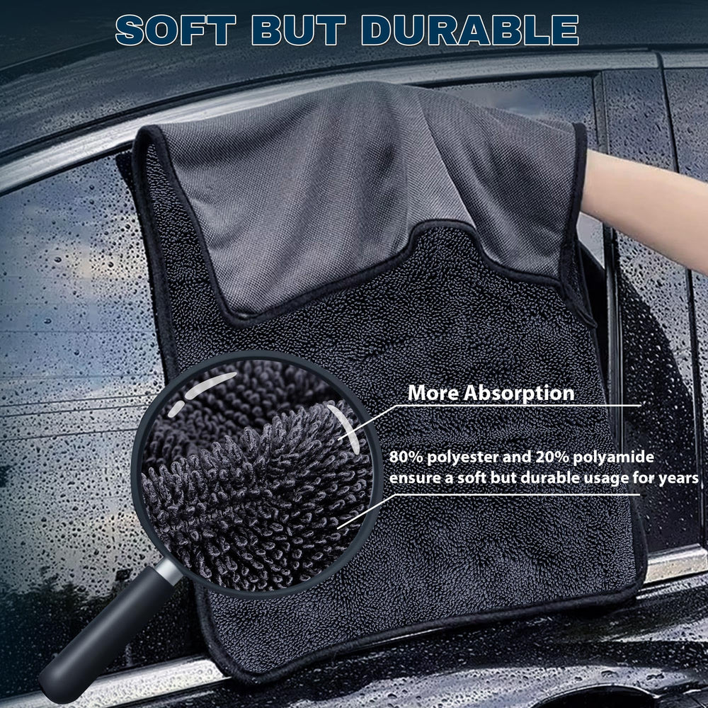 Aidoclip silk-bound mini cloths close-up showing soft edges that protect trim and glass
