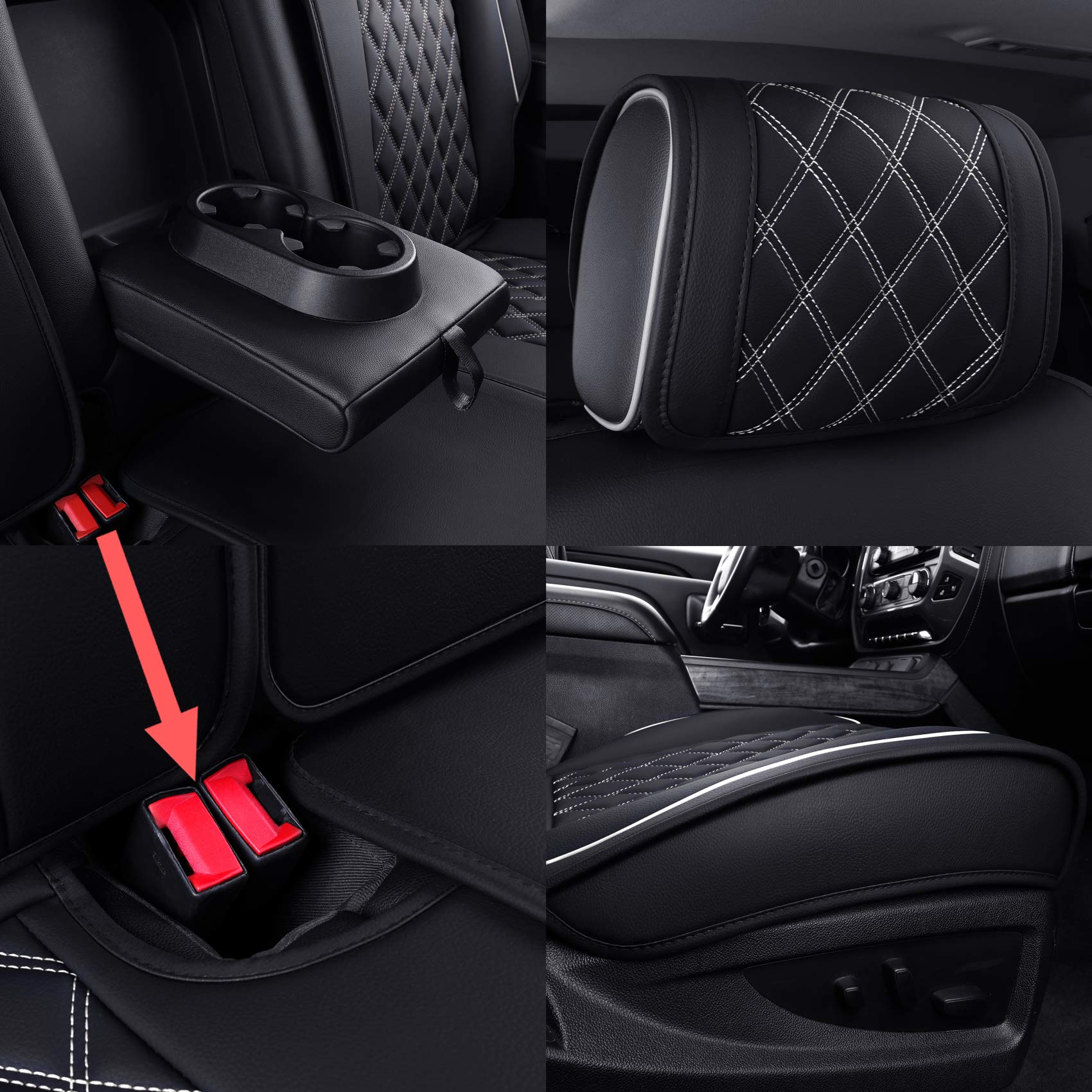 Aierxuan airbag pocket and seatback pockets keeping safety and storage