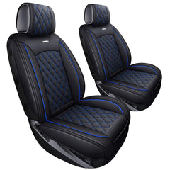 Aierxuan front seat covers front view showing full coverage and upgraded interior