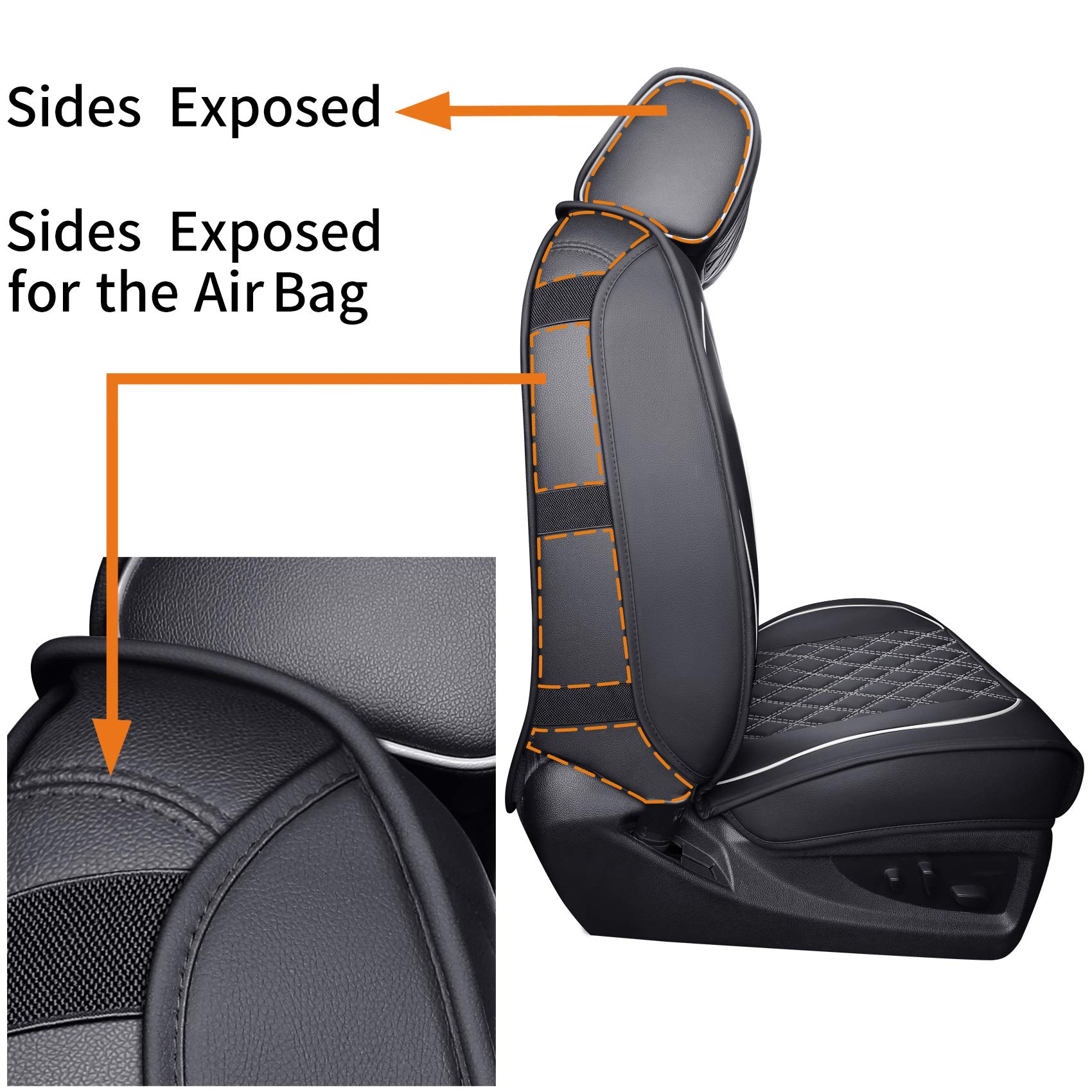 Aierxuan installation straps and hooks illustrating easy tool-free fit