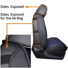 Aierxuan pocket detail on back of front seat for convenient storage
