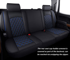 Aierxuan rear seat headrest strap options demonstrating secure fit