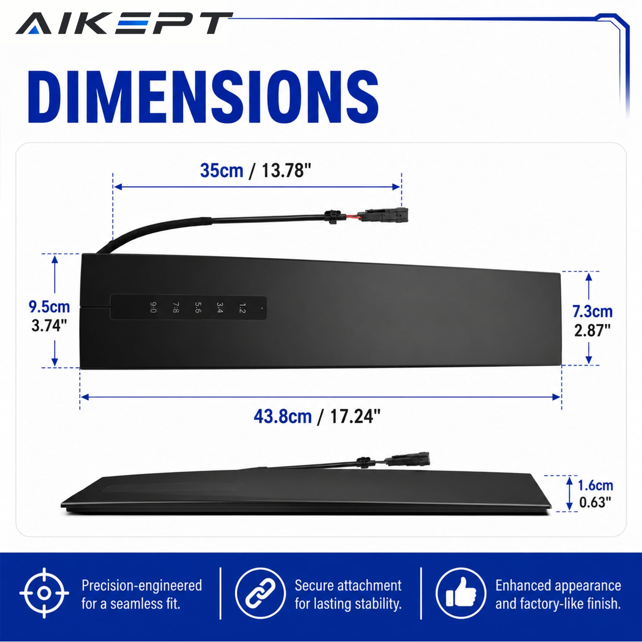 AIKEPT electrical connector matching factory harness for plug-and-play ease