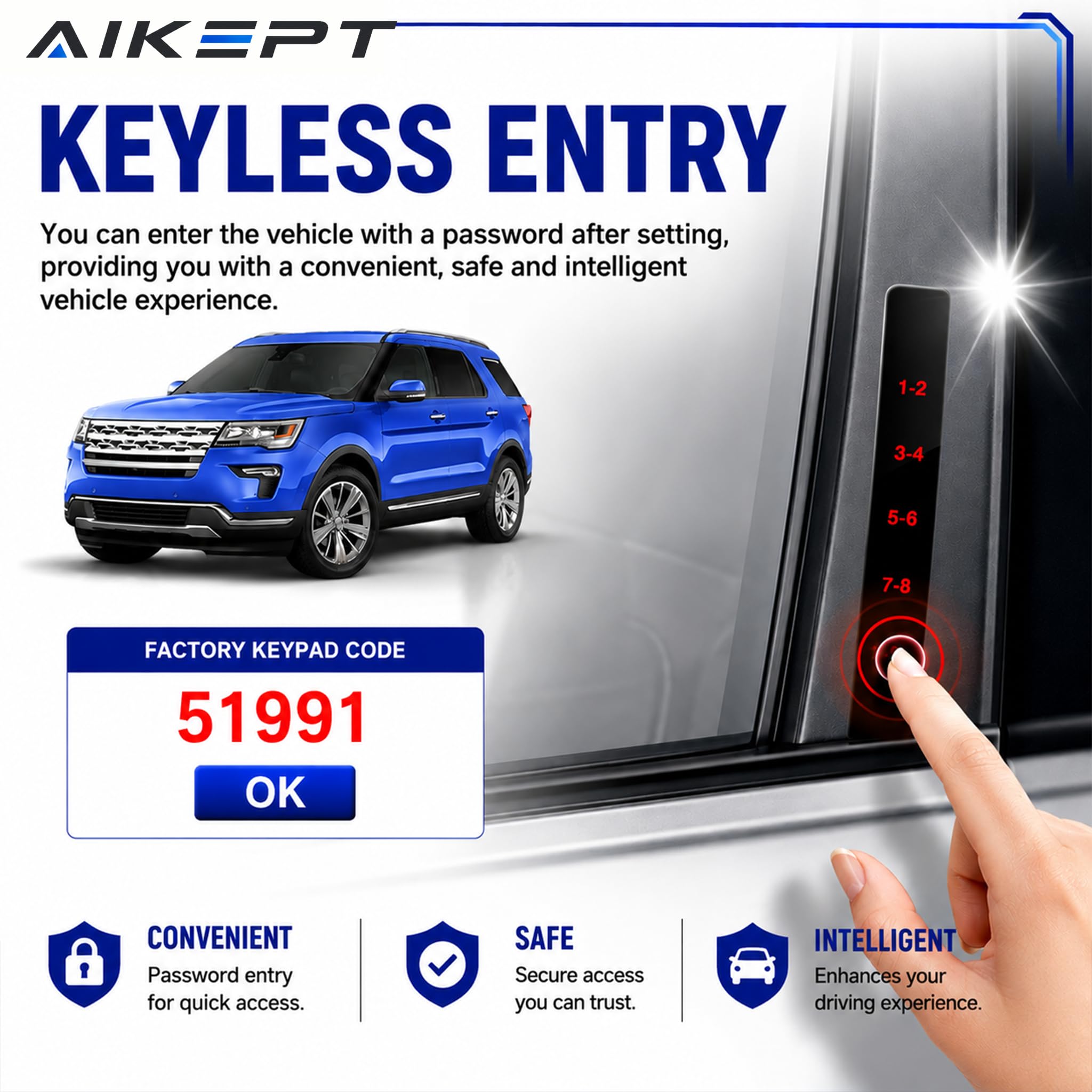 AIKEPT installed in vehicle interior improving appearance and functionality