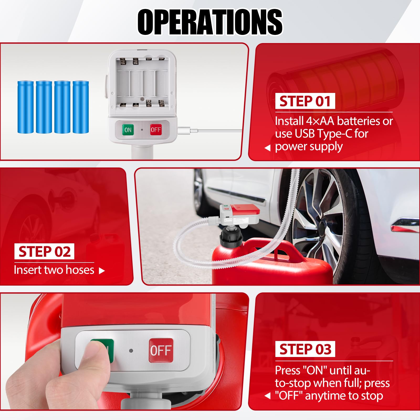 Aikyciu open battery compartment for easy AA replacement