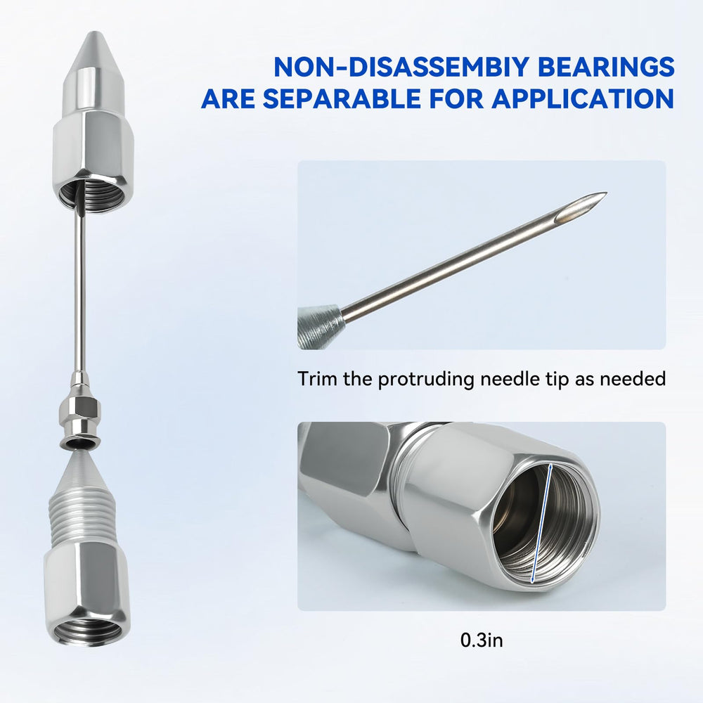 AILEDWER grease filling nozzle in use showing controlled refilling and reduced mess