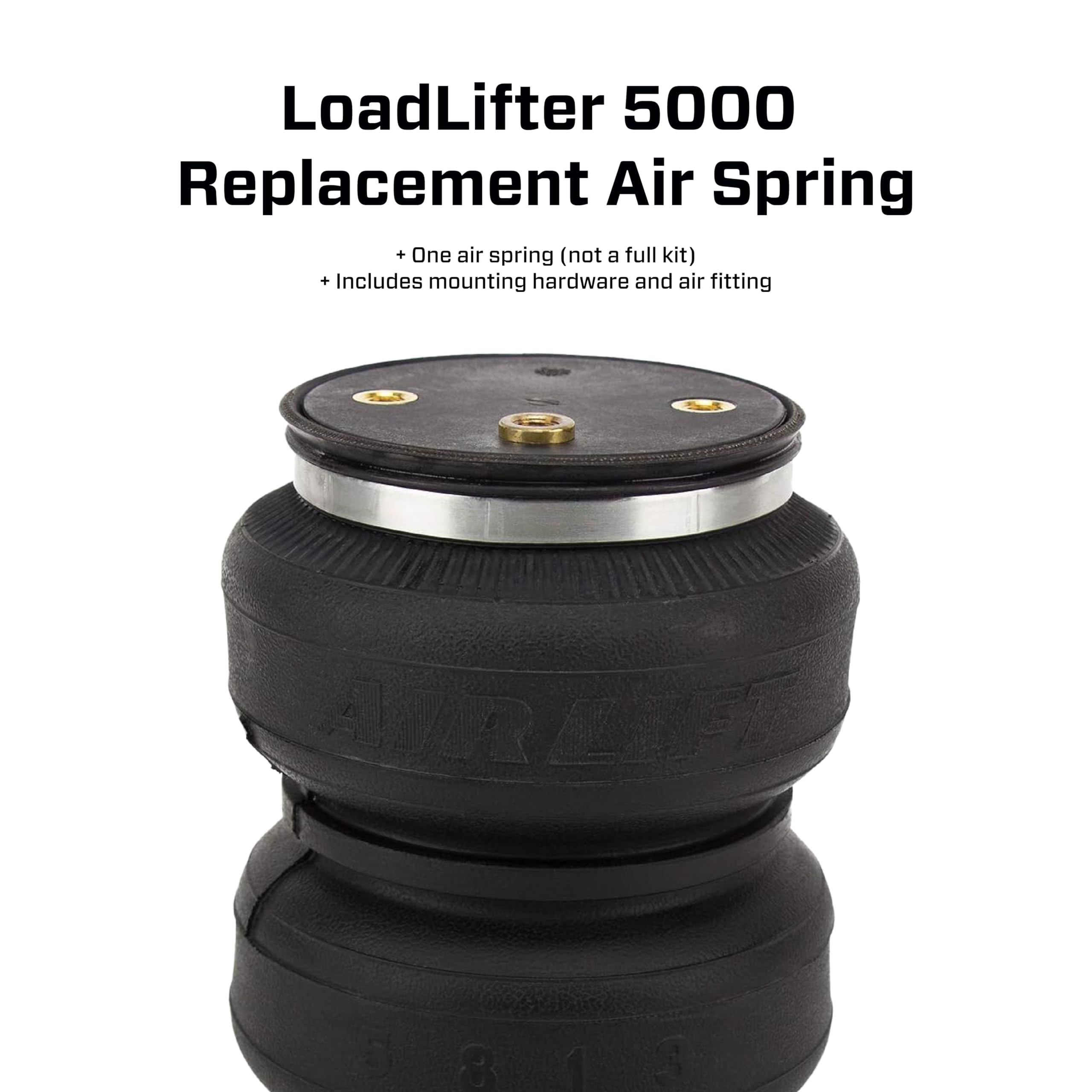 Air Lift 50290 close-up of rubber reinforcement, durable ride support