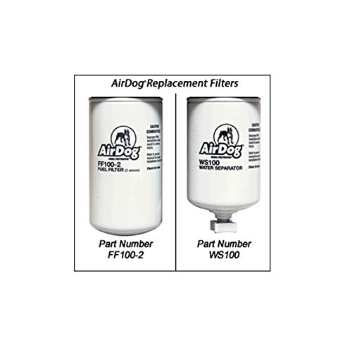 AirDog filter close-up showing mesh and seal detail for improved contaminant capture