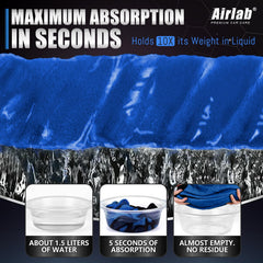 Airlab detail of dual-sided towel texture highlighting soft and plush surfaces for gentle polishing