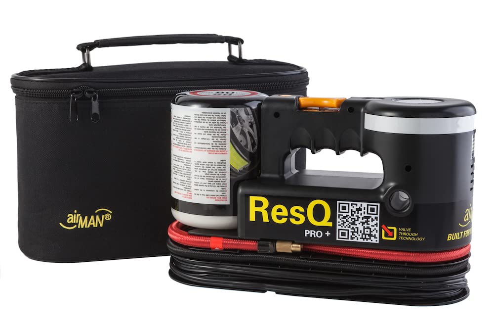 AIRMAN front view of ResQ Pro+ kit showing compact carry case and components for quick roadside use