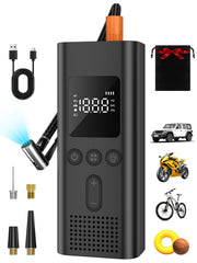 AIRSURE front view showing compact portable compressor and controls for quick inflation