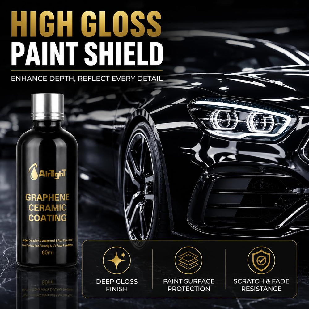 AirTighT hydrophobic demo with water beading showing easier cleaning benefit
