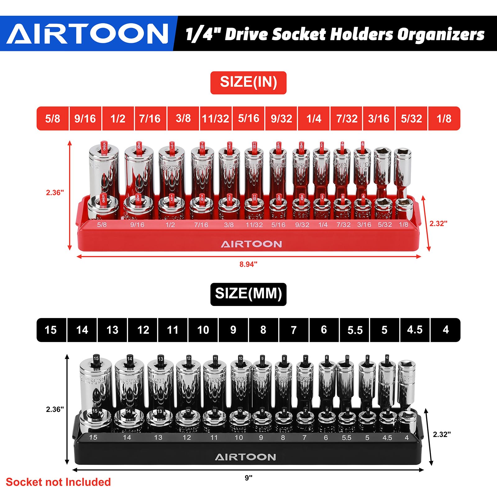 AIRTOON deep socket seated on a post demonstrating secure fit and anti-dislodge base