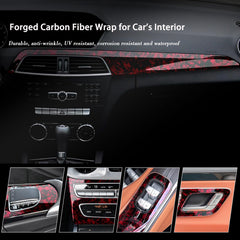 Aisbarika red vinyl applied to side mirror demonstrating visual upgrade and protection