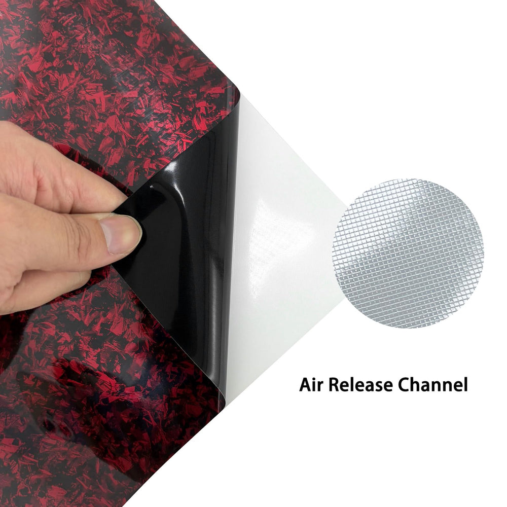 Aisbarika packaged roll with label detail emphasizing included single red vinyl roll