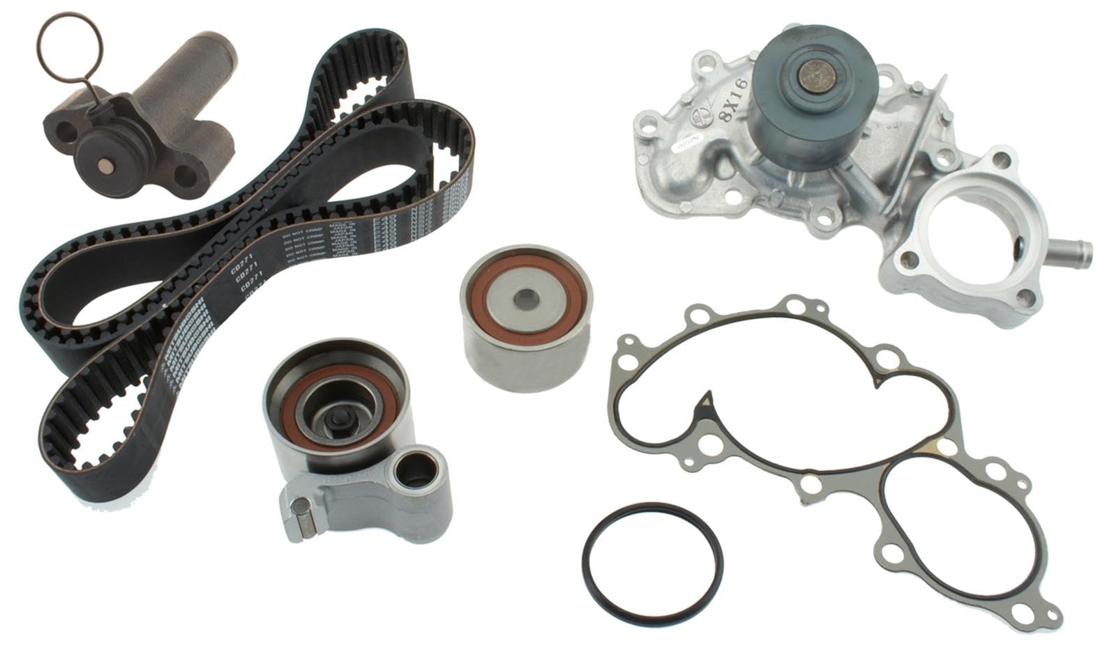 AISIN boxed kit front view showing included components and organized packaging benefit