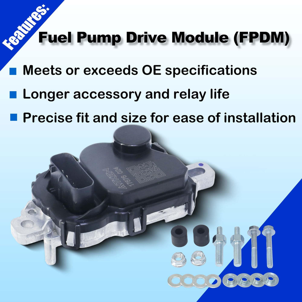 AITKEN module back label showing part numbers for correct vehicle matching benefit