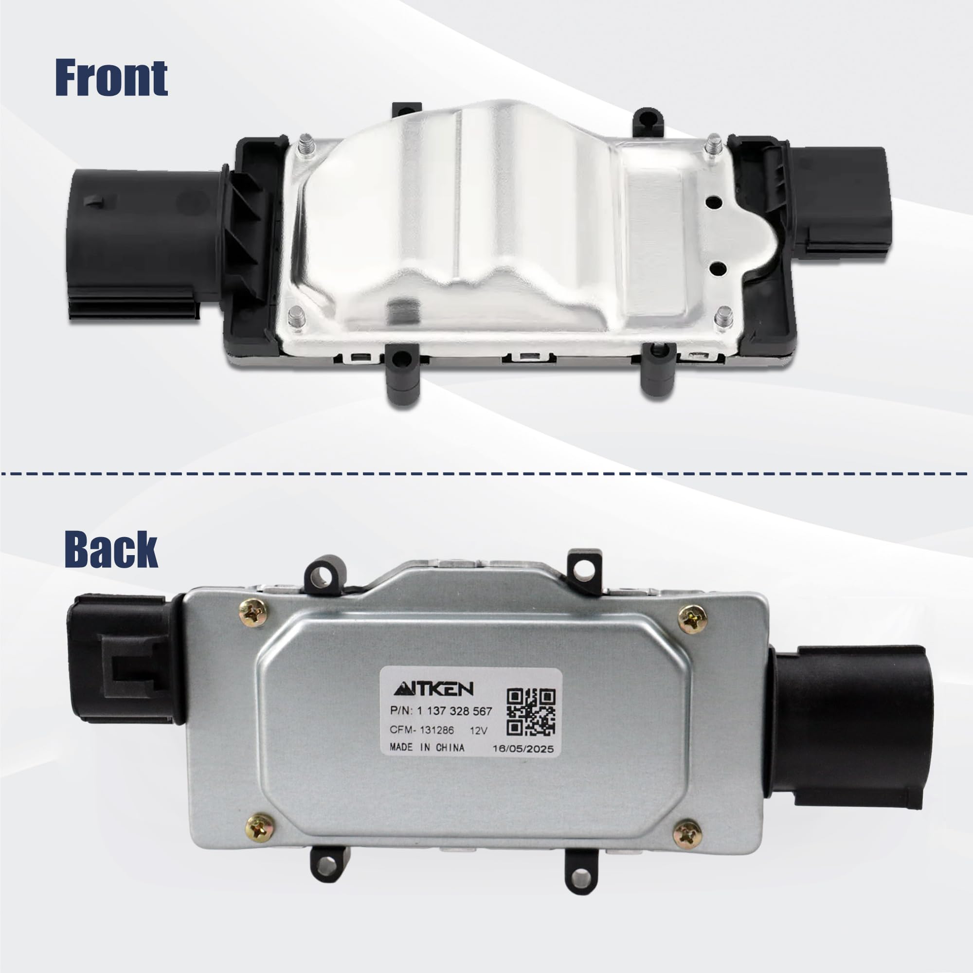 AITKEN side profile with dimensions to confirm fitment and installation ease