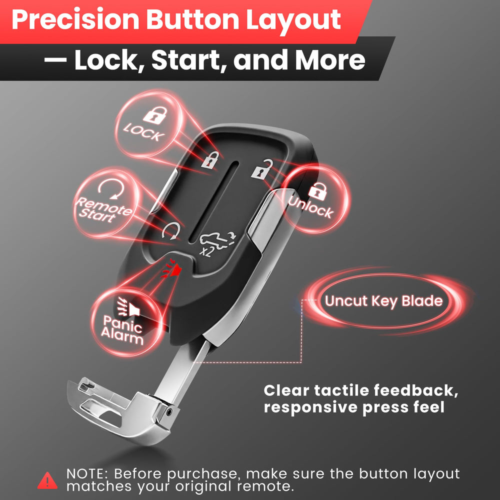 Aituzero key fob on driveway with Silverado showing quick-access benefit