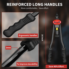 AIUITIO handle and arm detail showing sturdy U-section for durability