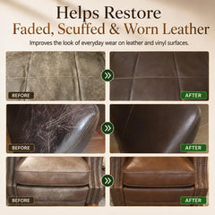AIUKBL applying balm to couch armrest to conceal scratches and restore color