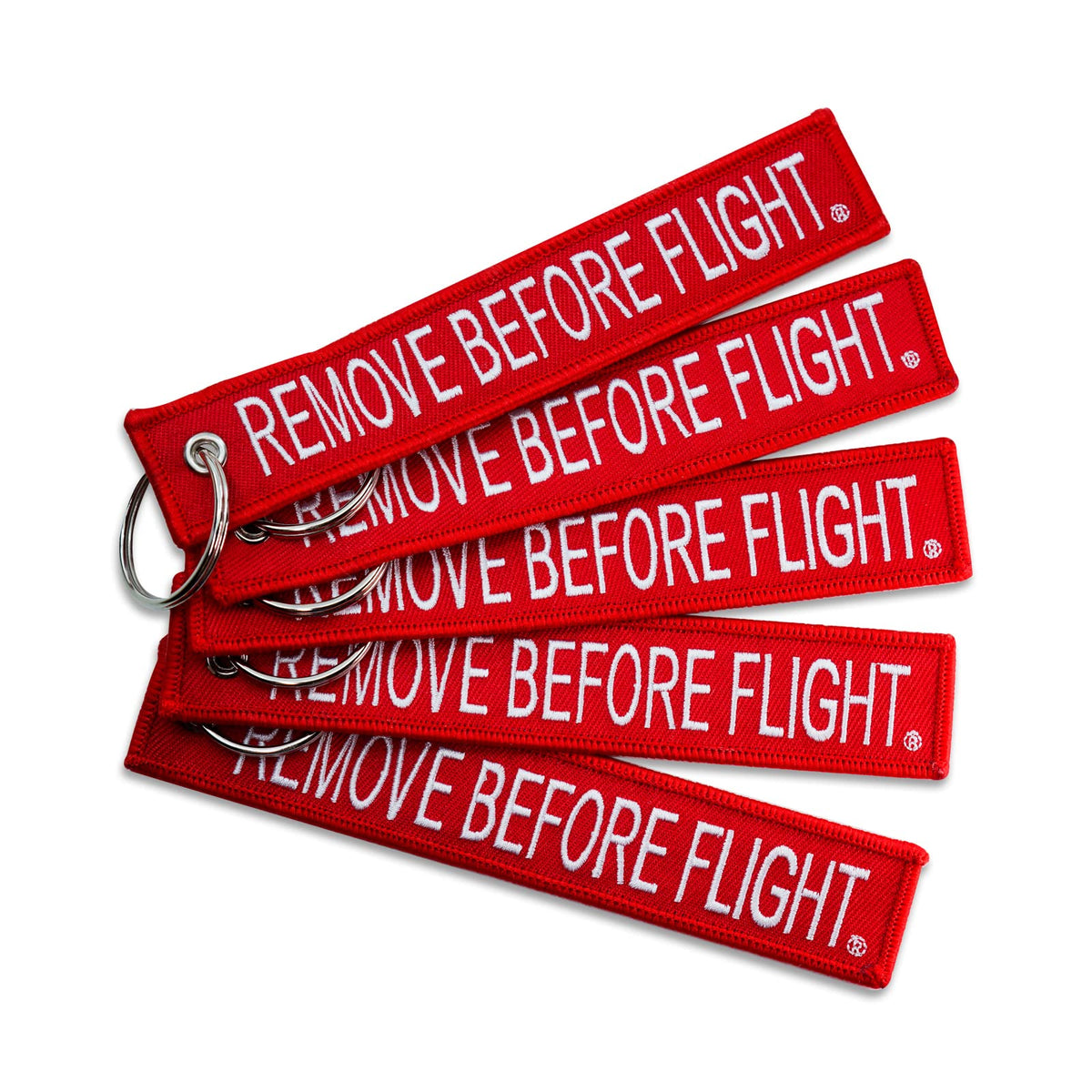 AIXEPA front packaging view showing five red white tags for clear identification
