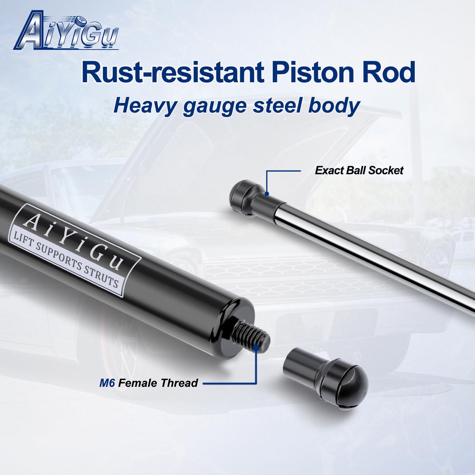 AiYiGu strut installed on Scion tC hatch offering reliable lift support